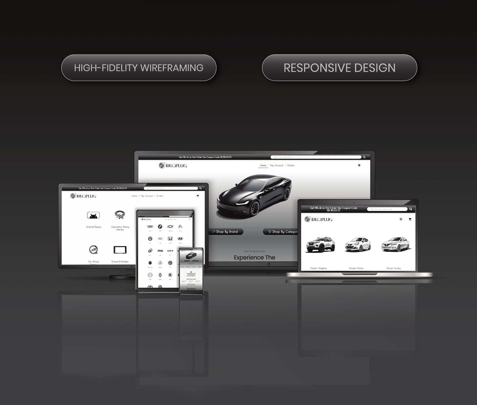 Deciplug · Responsive, down to phone.