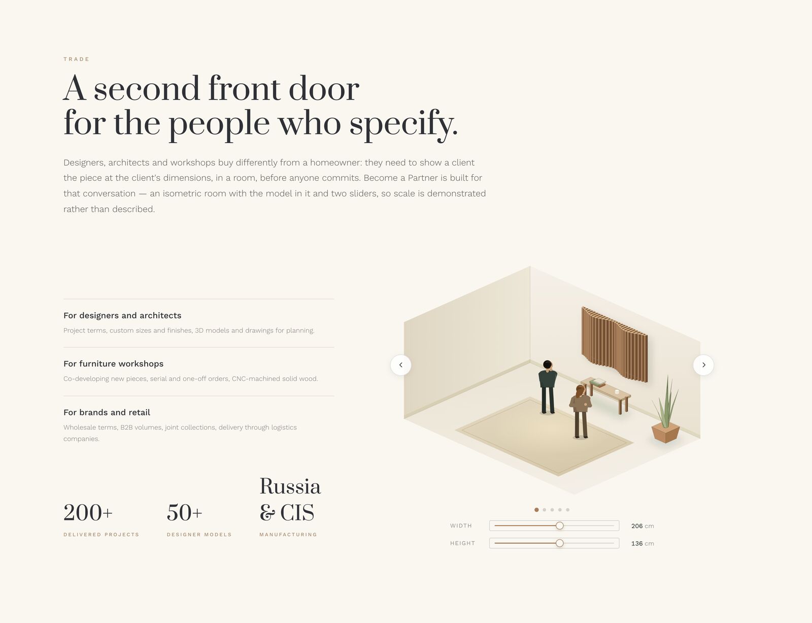 ParaForm · A second front door for the people who specify.