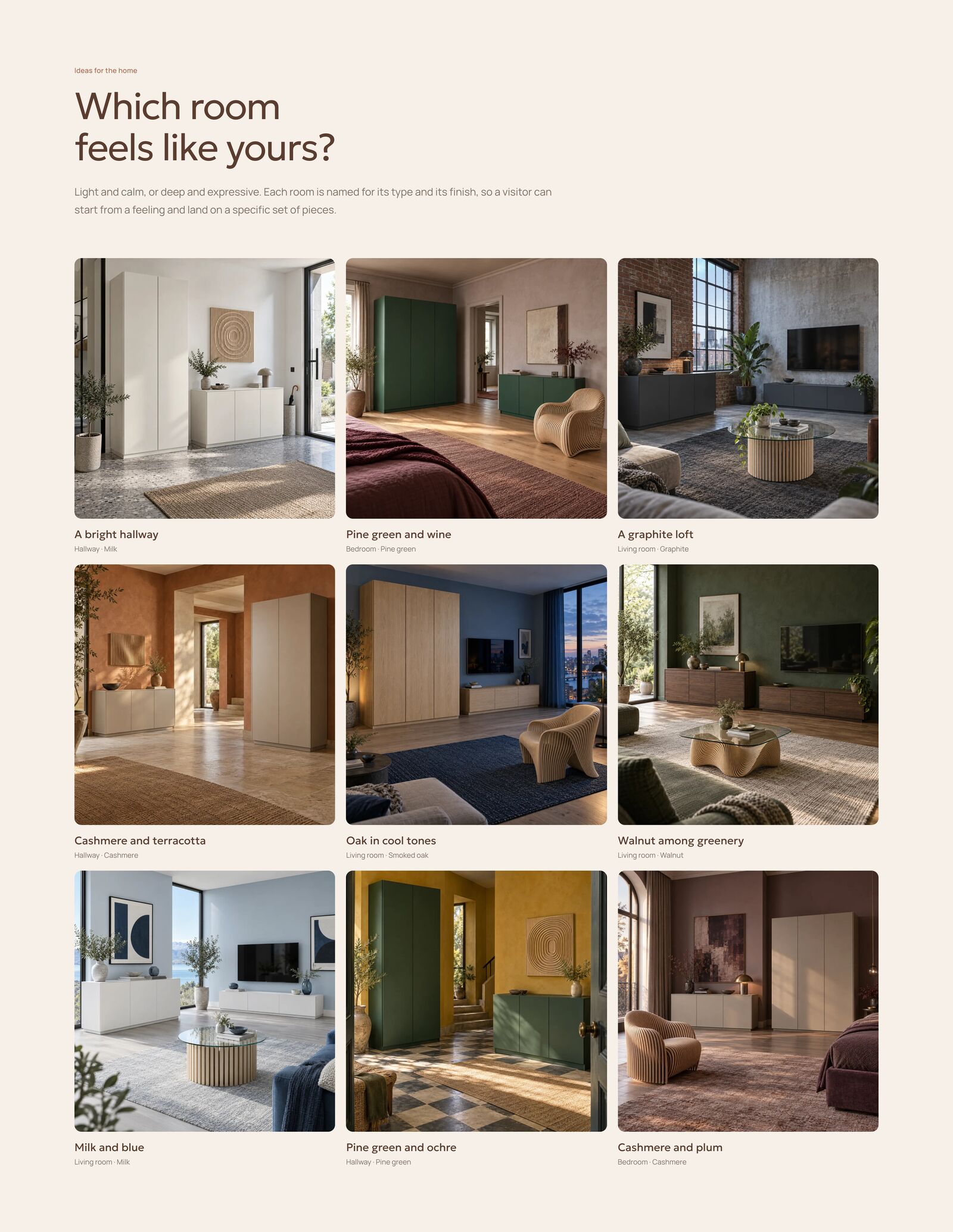 Samoeto · Which room feels like yours?